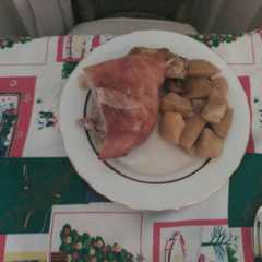 Una foto de Cochinillo al horno
