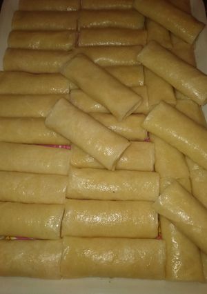 صورة لوصفة تفريز لنيم معمرين بالبطاطا و الجبن المثلث 😋 👍