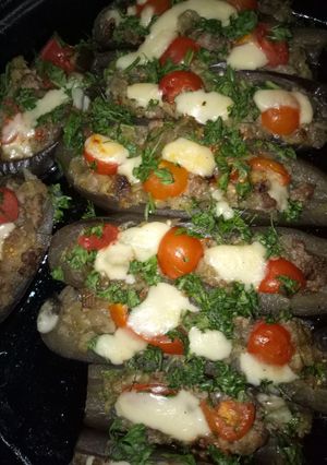 صورة لوصفة البذنجان المحشي