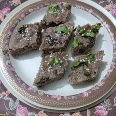 Ragi dhokla A picture of Ragi dhokla.