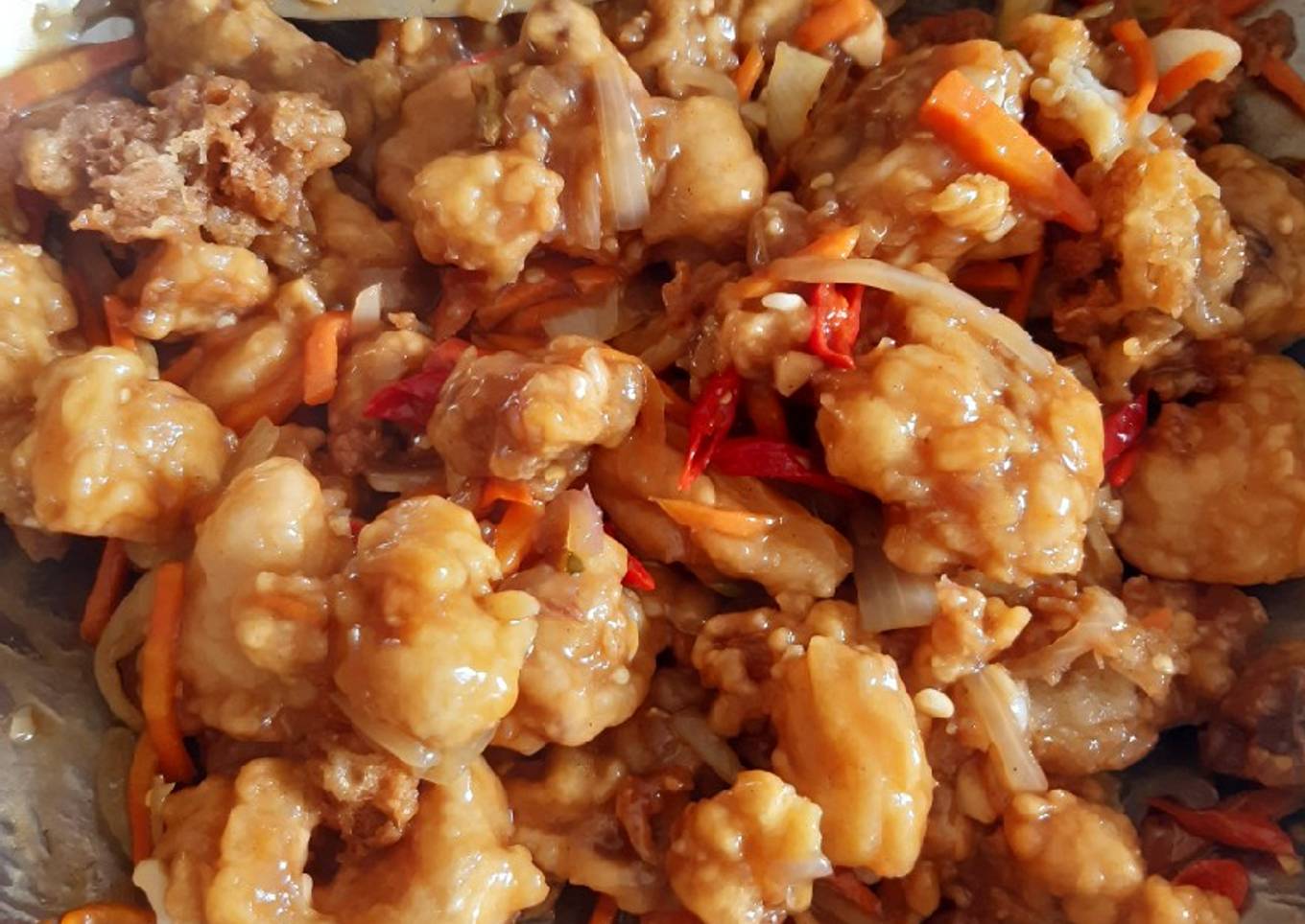 Ayam goreng crispy saus mentega