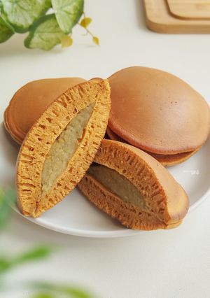 Foto resep Dorayaki Gula Aren (isi pasta kacang hijau)