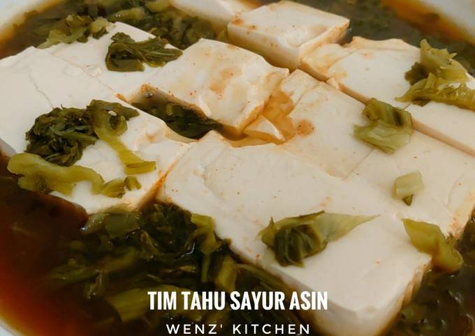 Tim tahu sayur asin asem manis pedas