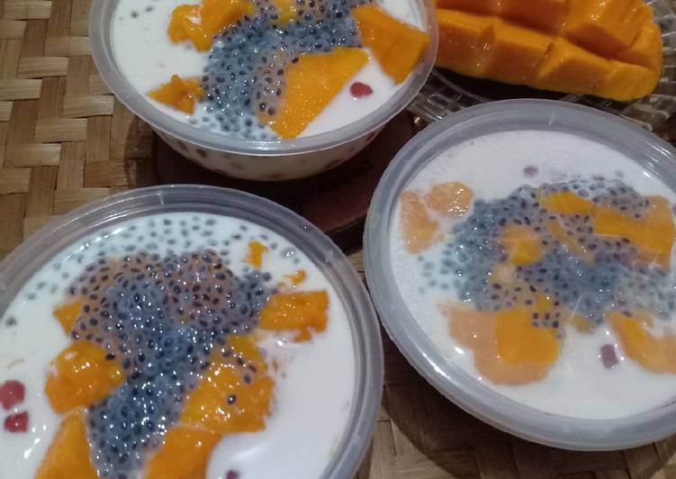 Bagaimana Menyiapkan 🥭Mango Sagoo Milky🥭 Anti Gagal