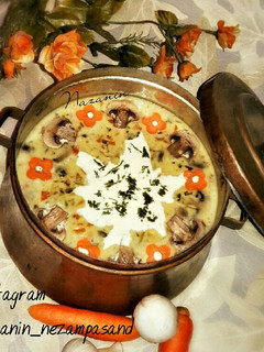 عکسی از دستور سوپ شیر