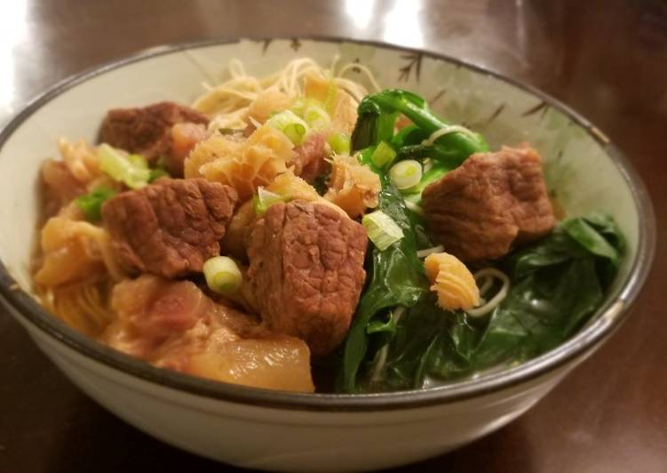 Step-by-Step Guide to Make Homemade Beef Brisket Noodle Soup (Instant Pot)