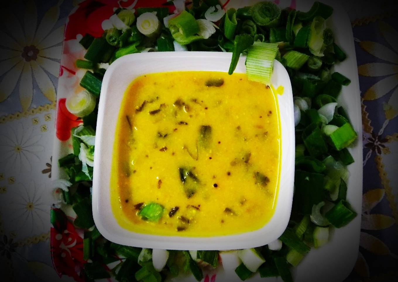 Spring onion kadhi