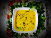 A picture of curd gram flour kadhi