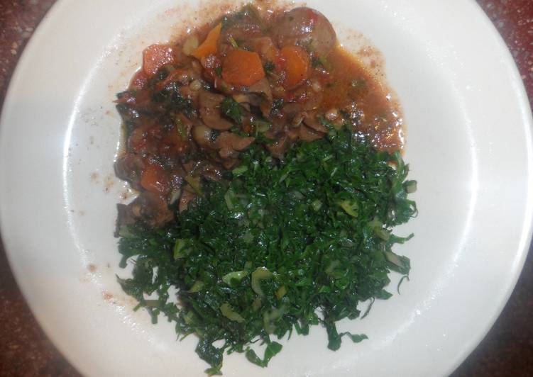 Kidney and spinach