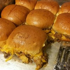 A picture of Baked Taco Burger Sliders.