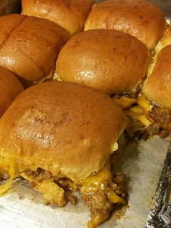 A picture of Baked Taco Burger Sliders.