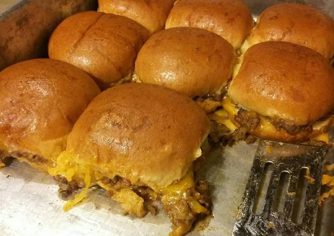 Baked Taco Burger Sliders