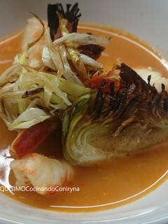 Una foto de Sopa de marisco