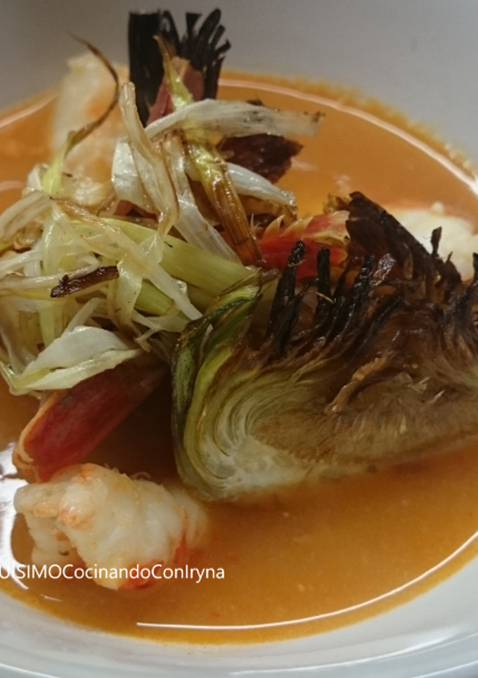 Una foto de Sopa de marisco