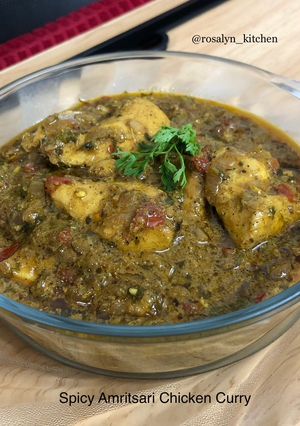 A picture of Spicy Amritsari Chicken Curry (Amritsari Murg).