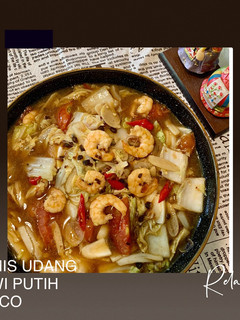 Foto resep Tumis udang sawi putih tauco