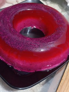 Foto resep Puding Buah Naga Merah