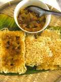 Crispy Banh Hoi with Spicy Dipping Sauce