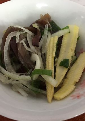 愛涼拌-鹽水木耳玉米筍 的食譜成品照片