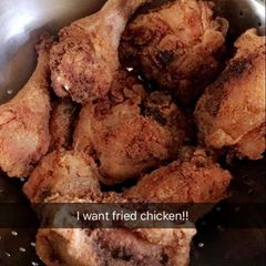 A picture of Fried Chicken with MASECA.