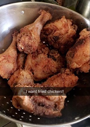 A picture of Fried Chicken with MASECA.