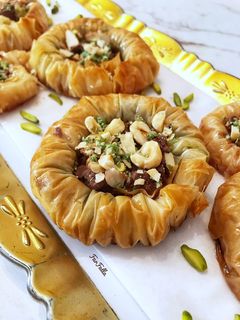 صورة لوصفة بقلاوة عش البلبل بالشوكولاتة 🍫