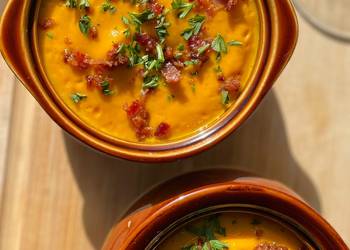 How to Cook Perfect Carrot Ginger Soup w bacon