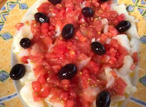 Una foto de Esqueixada de bacalao