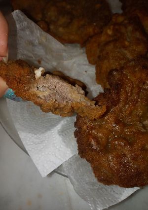 Una foto de Milanesas de cordero