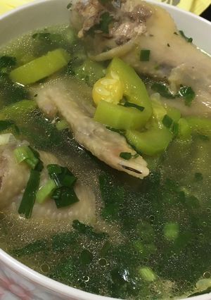 Hình của món Canh gà với bí.