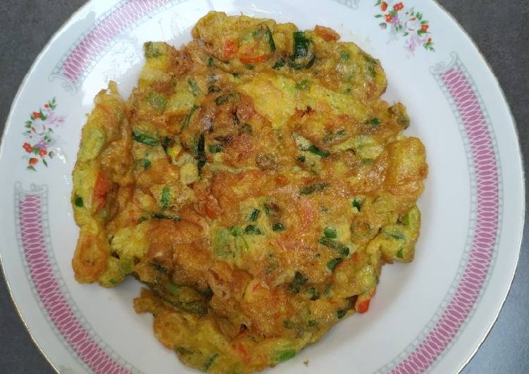 Resep Telur dadar gobal gabul, Enak