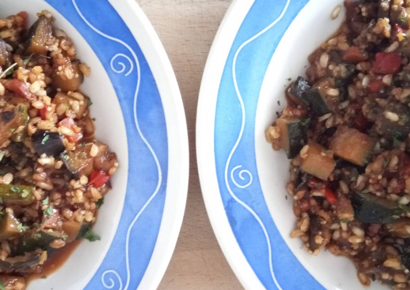 Arroz Integral al Wok con Salsa de Soja, Bacon y Verduritas a la Mantequilla