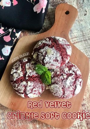 Foto resep Red Velvet Crinkle Soft Cookies