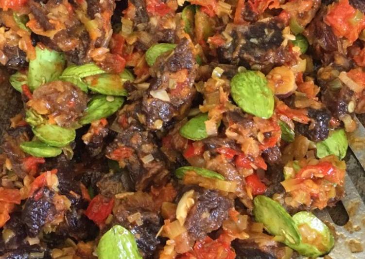 Cara Memasak Dendeng Pete Balado Yang Mudah