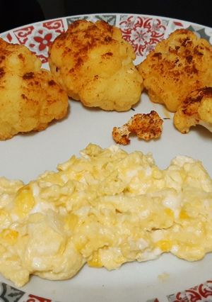 Una foto de Coliflor especiada en airfryer