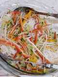 Summer rice vermicelli salad