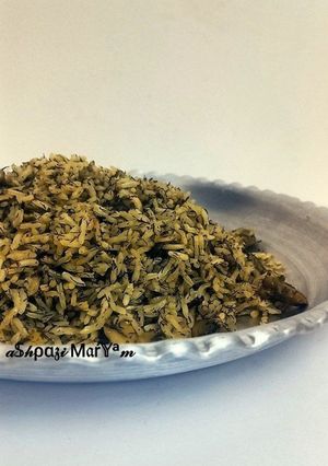 عکسی از دستور شوید باقالی پلو سبز رستورانی