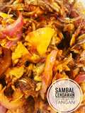 Sambal Cendawan Kukur Udang Geragau (Wild Splitgill Mushroom with small shrimp 🦐 Sambal)