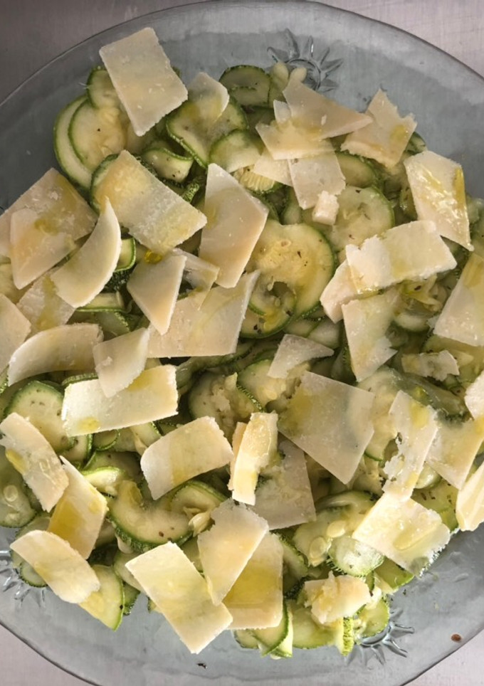 Una foto de Calabacín con Parmesano