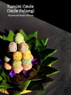 Foto resep Tumini Onde Onde Pelangi (Kumbu kacang ijo)