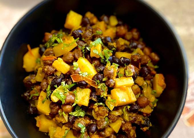 Kala Chana bhuna with potato #ramadan