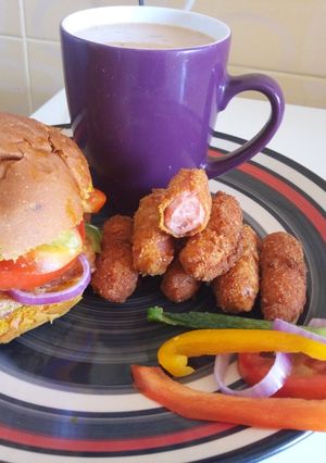 A picture of Breakfast fit for a king.