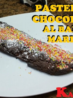 Una foto de Pastel de chocolate al baño maría