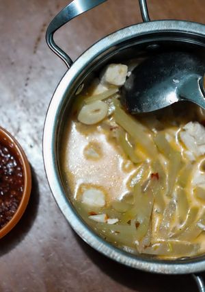 Foto resep Lodeh Labu siam mix tahu putih + sambal terasi goreng