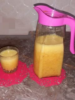 صورة لوصفة عصير الخوخ