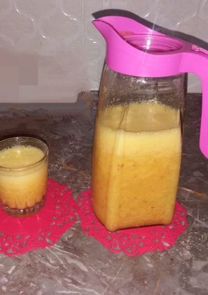 صورة لوصفة عصير الخوخ