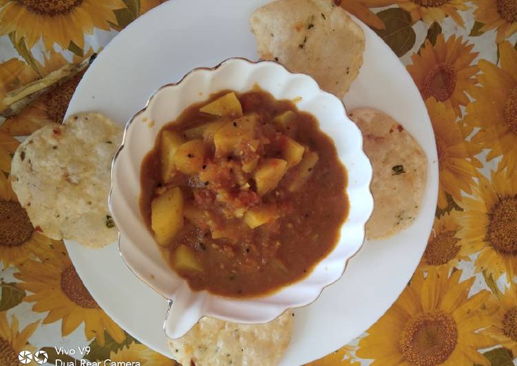 Recipe of Award-winning Rava masla puri with aloo ki sabzi