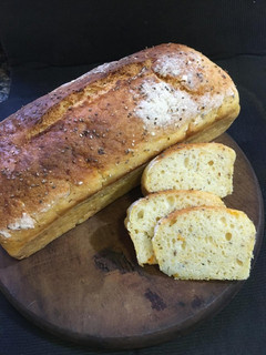 Una foto de Pan de zapallo cabutia sin gluten, sin lácteos, sin huevo, sin azúcar agregada y poquísimo aceite 🍞