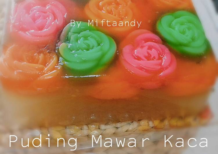 Bumbu Puding Mawar Kaca | Langkah Membuat Puding Mawar Kaca Yang Enak Dan Mudah