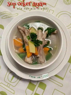 Foto resep Sop (ceker) ayam ala pak min klaten
